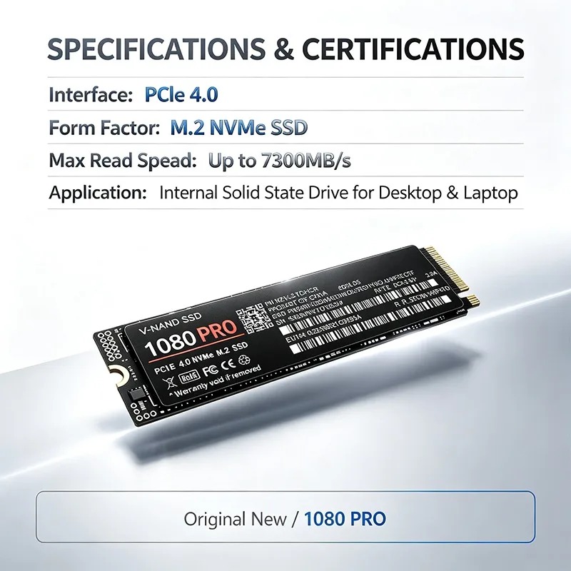 SSD 1080PRO originale, M.2 NVM - M.2 Nvme 4Tb Pcie 4.0 Ssd recensione e prezzo