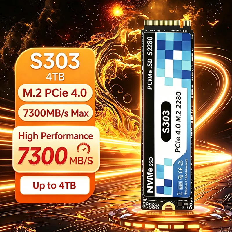2026 Nuovo SSD Originale S303  - M.2 Nvme 4Tb Pcie 4.0 Ssd recensione e prezzo